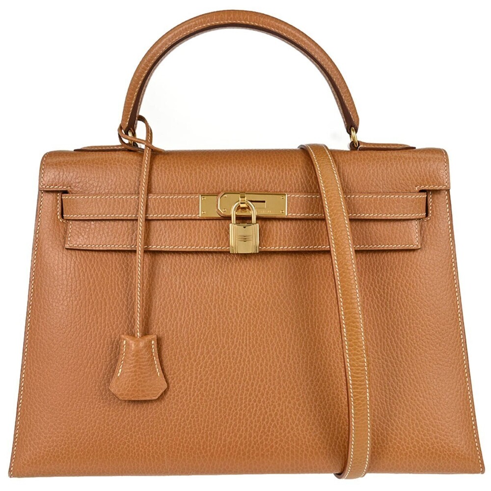 Hermes Kelly Brown Ardennes with Gold Hardware 32